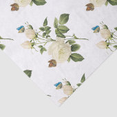 Rose Blume mit Schmetterlingsmuster Seidenpapier (Ausschnitt)