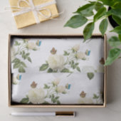 Rose Blume mit Schmetterlingsmuster Seidenpapier (Geschenk)