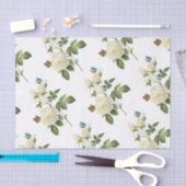 Rose Blume mit Schmetterlingsmuster Seidenpapier (Handwerk)