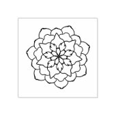 Rose Blume motif Illustration Kunst Briefmarke Gummistempel (Prägung)