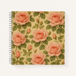 Rose Blume Notebook. Notizblock