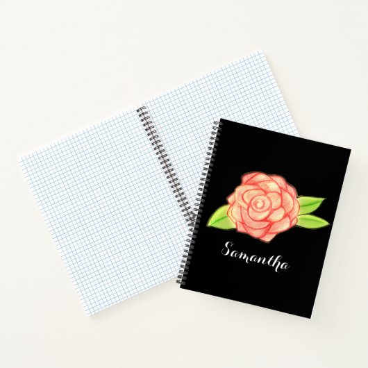 Rose Blume Notizblock (Innenseite)