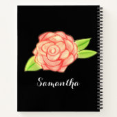 Rose Blume Notizblock (Rückseite)