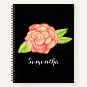 Rose Blume Notizblock (Vorderseite)