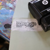 Rose Blume Permastempel