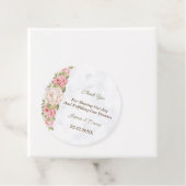 Rose Blume Personalisierte Gastgeschenk Hochzeit T Geschenkanhänger (Beispiel)