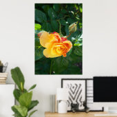 Rose Blume Poster (Heimbüro)