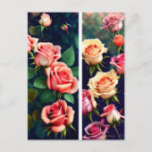 Rose, Blume, Postübergänge Postkarte (Vorderseite)