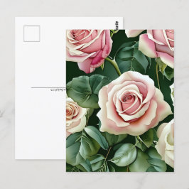 Rose, Blume, Postübergänge Postkarte