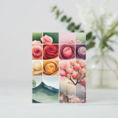 Rose, Blume, Postübergänge Postkarte (Stehend Vorderseite)