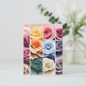 Rose, Blume, Postübergänge Postkarte (Stehend Vorderseite)