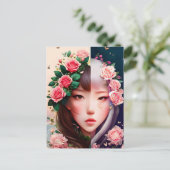 Rose, Blume, Postübergänge Postkarte (Stehend Vorderseite)