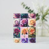 Rose, Blume, Postübergänge Postkarte (Stehend Vorderseite)