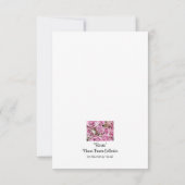 "Rose" Blume Power Collection Dankeskarte (Rückseite)