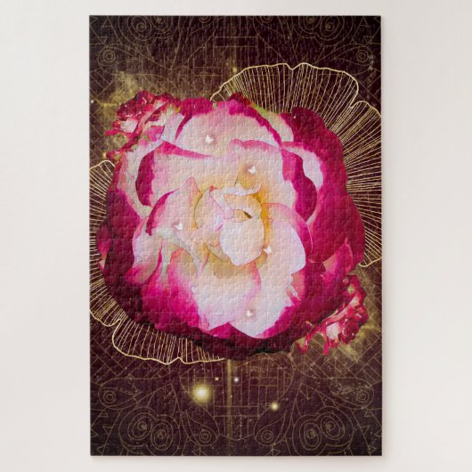 Rose, Blume, Rosa 1 Puzzle (Vertikal)
