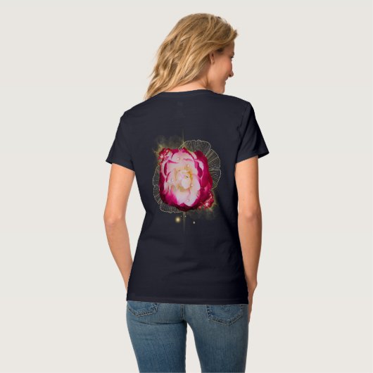 Rose, Blume, Rosa 1 T-Shirt (Rückseite Vollansicht)