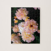 Rose Blume, rosa Gelbe Rosen Puzzle (Vertikal)