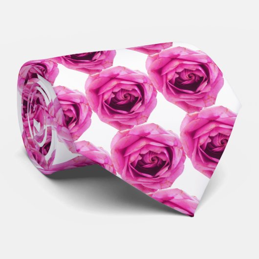 Rose Blume Rosa Krawatte (Gerollt)