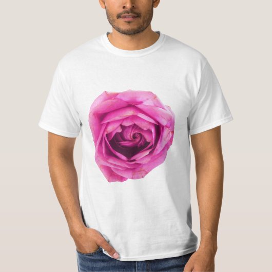Rose Blume Rosa T-Shirt (Vorderseite)
