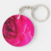 Rose Blume Schlüsselanhänger (Rückseite)