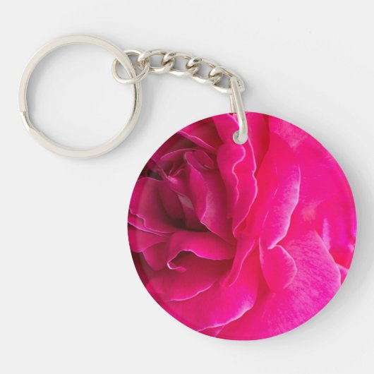 Rose Blume Schlüsselanhänger (Vorderseite)