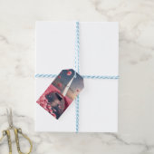 Rose Blume Segelboot Hochzeitsticker Geschenkanhänger (Mit Garn)