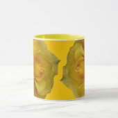 Rose Blume Tasse Kaffeecup Gelbe Rosen Cup (Zentrum)