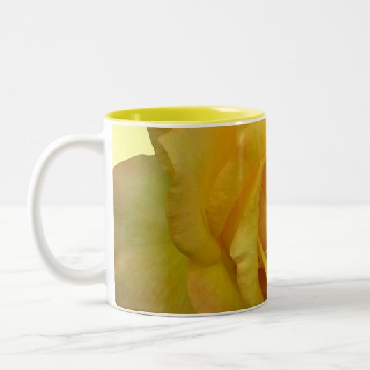 Rose Blume Tasse Kaffeecup Gelbe Rosen Cup (Links)