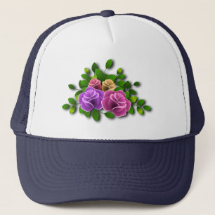 Rose Blume Truckerkappe