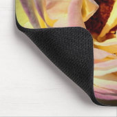 Rose Blume und Hummel Mousepad (Ecke)