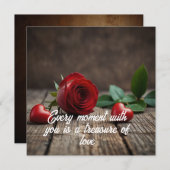 Rose Blume Valentinstag (Vorne/Hinten)