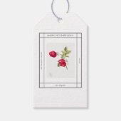Rose Blume Vintag glücklicher Muttertag Geschenkanhänger (Vorderseite)