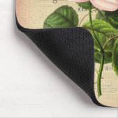 Rose Blume Vintage Feminine Blumenmousepine Mousepad (Ecke)
