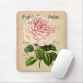 Rose Blume Vintage Feminine Blumenmousepine Mousepad (Mit Mouse)