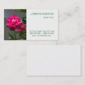 Rose Blume Visitenkarte (Vorne/Hinten)