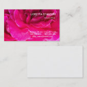 Rose Blume Visitenkarte (Vorne/Hinten)