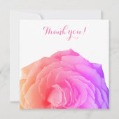 Rose Blume, Werden Sie meine Blumenkarten sein? Dankeskarte (Rückseite)