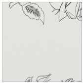 Rose Blume Zeichnend Stoff (Nahaufnahme)