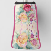 Rose Blume zu Ecru Golf Headcover (Rotieren 90)