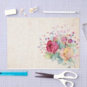 Rose Blume zu Ecru Seidenpapier (Handwerk)