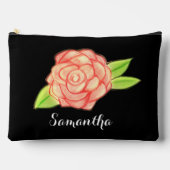 Rose Blume Zubehörtasche (Vorderseite)