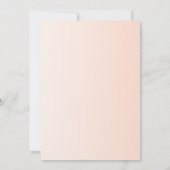 Rose Blumenbeautiful Wedding Einladungskarte Einladung (Rückseite)