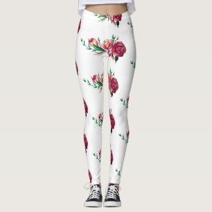 Rose Blumenbenutzerspezifische Leggings