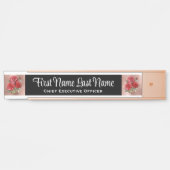Rose Blumenbügelschilder Name Plate Türschild (Vorderseite )
