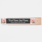 Rose Blumenbügelschilder Name Plate Türschild (Vorderseite )