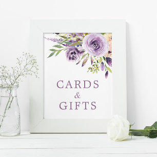 Rose Blumenduschkarten und Geschenke Unterschrift Poster