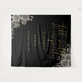 Rose Blumenfloral Party Gothic Wedding Foto Prop Wandteppich (Vorderseite (Horizontal))