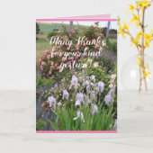 Rose Blumengarten Blumengarten Vielen Dank Karte (Gelbe Blume)