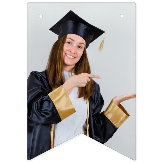 Rose Blumengarten Foto Abschluss Wimpelkette (Zweite Fahne)