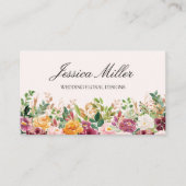 Rose Blumengarten Visitenkarte (Vorderseite)